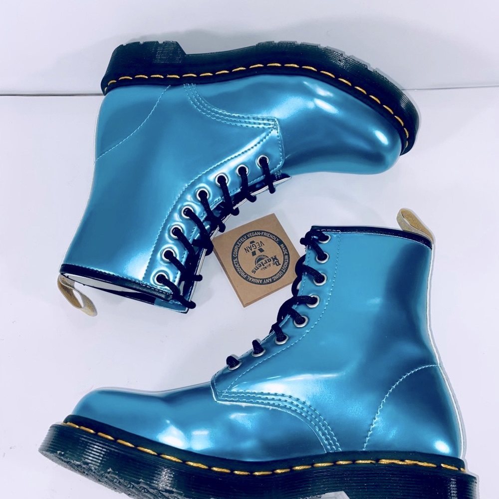 Dr. Martens Vegan 1460 Goldmix Blue - Picture 7 of 10